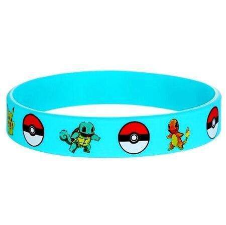 Bracelet Pokémon Silicone (Bleu)