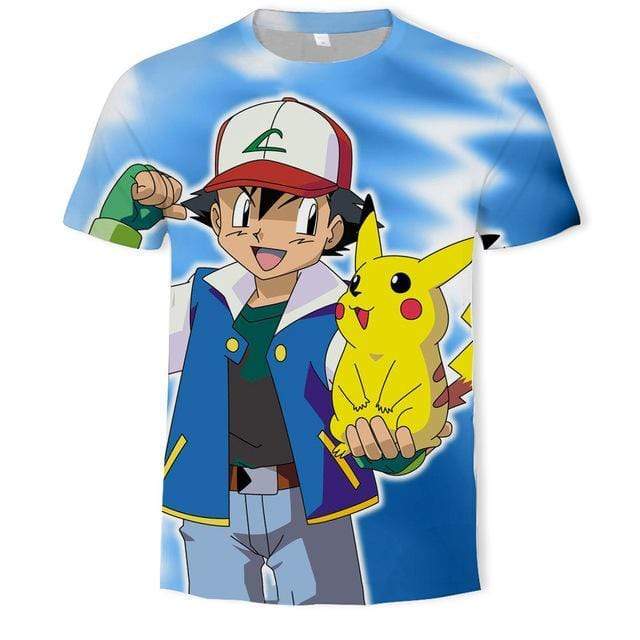 T-Shirt Pokémon Pikachu & Sacha