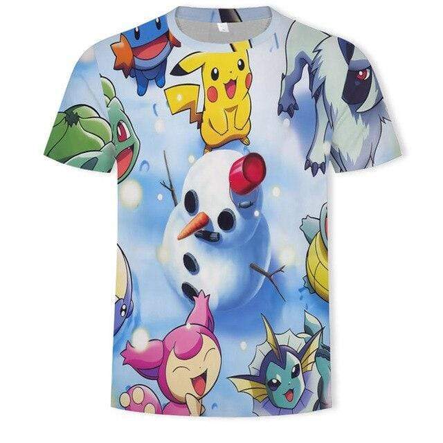 T-Shirt Pokemon Bonhomme de Neige