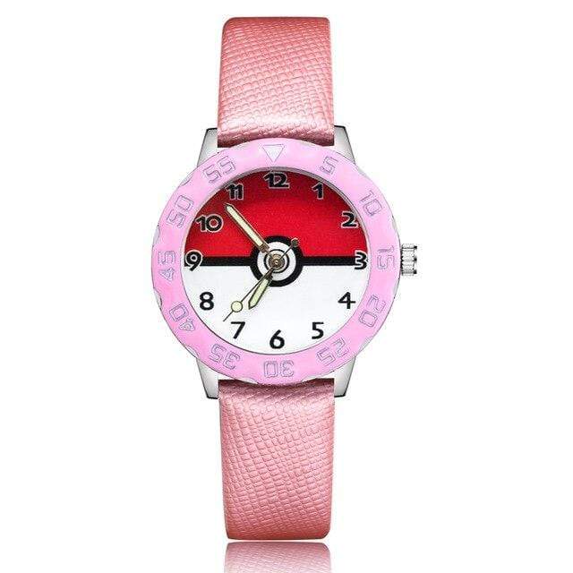 Montre Quartz Pokéball Rose