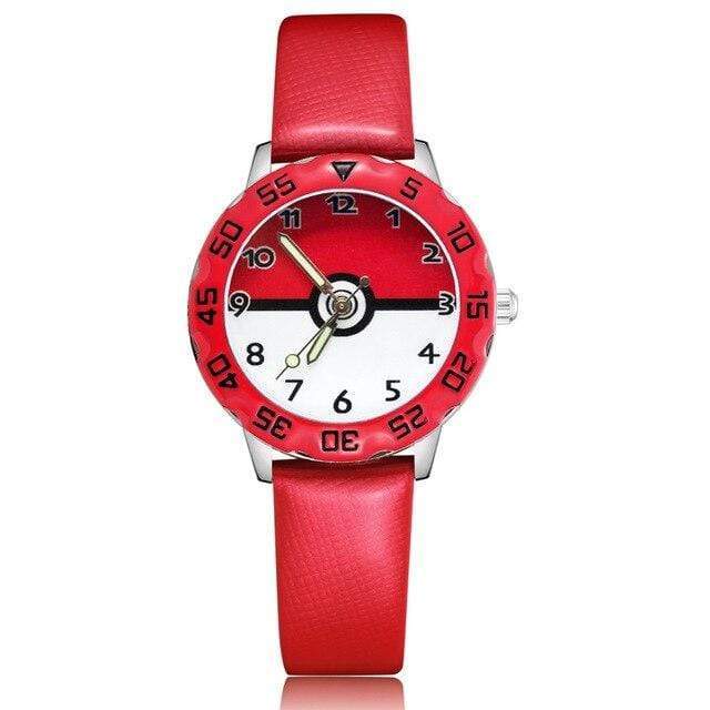 Montre Quartz Pokéball Rouge