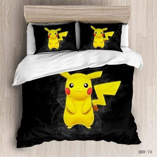 Housse de Couette Pikachu Noir