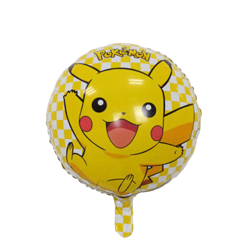 Ballon Pikachu Rond Jaune - Décoration Pokemon 