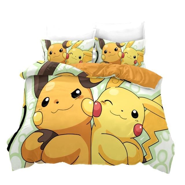 Housse de Couette Raichu & Pikachu